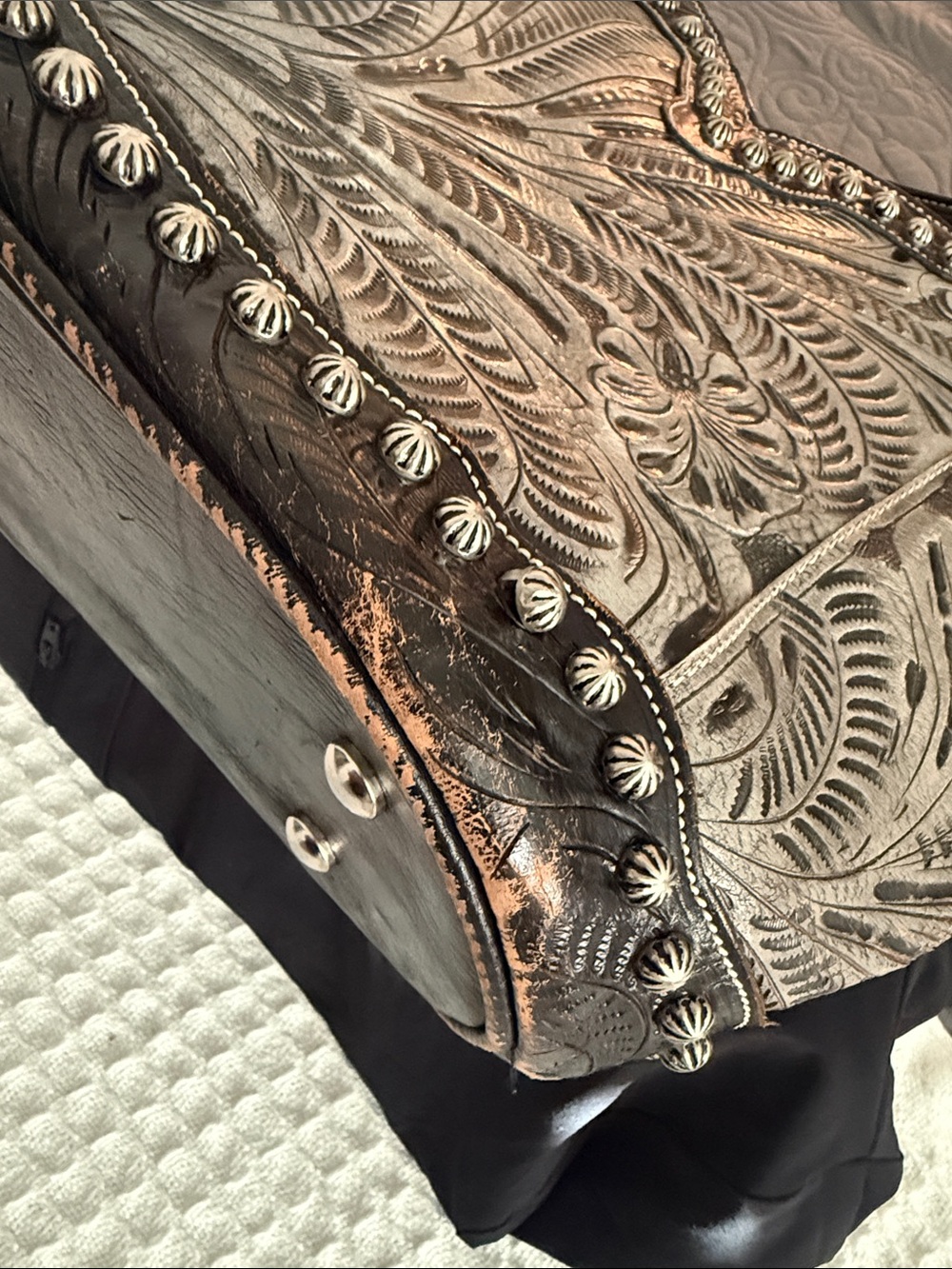 American West Black & Gray Western Bag - Picture 10 of 14